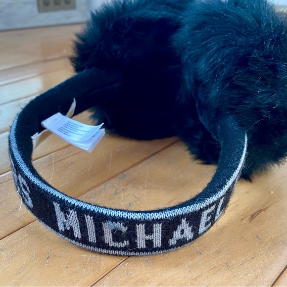 Michael Kors Black Furry Earmuffs - Picture 2 of 5